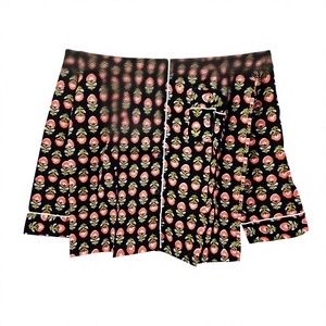 Haut de pyjama décontracté en coton tricoté à manches longues pour homme, imprimé floral, doux, pour le printemps, lavable en machine, cadeau pour elle - Product Image 5