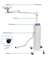 Machine professionnelle de blanchiment dentaire haute puissance 80W, 10 LED (bleu, rouge, violet) triple lumière et écran tactile LCD pour usage en clinique dentaire
