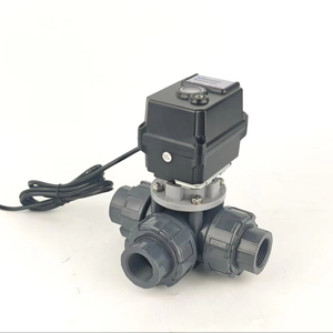 Vanne à boisseau sphérique électrique 3 voies pour lavage doux et lavage sous pression, système de traitement de l'eau, système intelligent de surveillance de la qualité de l'eau - Product Image 1