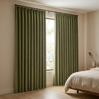 Rideaux occultants jacquard personnalisés, épais et plissés, pour chambre à coucher et salon