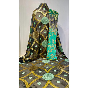 Somalia Thời Trang Của 100% Bất Lụa Garbasar Và Dirac Phổ Biến Chất Lượng Cao Hot Bán Vải cl66538 - Product Image 6