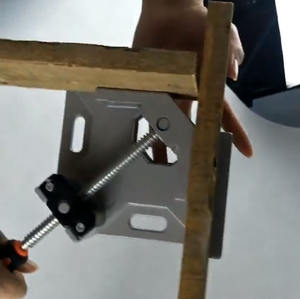 Poignée unique <span class=keywords><strong>pince</strong></span> à angle droit à 90 degrés bouche plate outil de serrage de verre alliage matériel luminaire à bois - Product Image 4