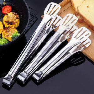 Pinzas para alimentos de acero inoxidable, paquete de 4, resistentes, aptas para horno, para cocina, barbacoa, carne, pan - Product Image 3
