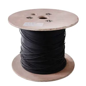 Cable de <span class=keywords><strong>Fibra</strong></span> Óptica de <span class=keywords><strong>1</strong></span> Núcleo G657A1 LSZH FTTH para Exteriores, Autoportante con Alambre de Acero, 1KM FPR 5*2MM - Product Image 3