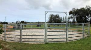 13 paneles + 1 puerta redonda Yard Horse Round Yards Valla 9m de diámetro paneles de corral - Product Image 6