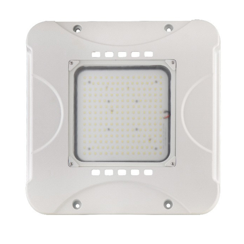 Outdoor Lighting High Lumen Output Petrol Station IP65 150W 6500K PF0.95 LED Canopy Light with Emergency Battery