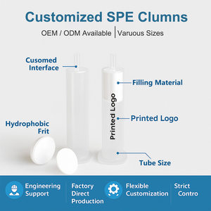 Consommable <span class=keywords><strong>de</strong></span> laboratoire : Colonne SPE en PP pré-remplie à récupération élevée, Frits hydrophiles et hydrophobes, Résistant aux produits chimiques, OEM disponible - Product Image 3