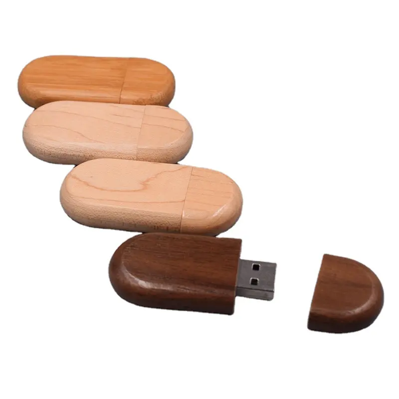 OEM Stik Usb Kayu, Flash Drive 2Tb 64 GB Kayu Ukiran 2.0/3.0 Pabrik