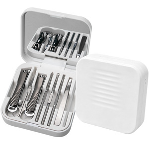 Set de Manicura y Pedicura de Acero Inoxidable, Kit de 8 Piezas con Cortaúñas, Espejo, Herramientas de Cuidado Personal Portátiles, Estuche de Viaje - Product Image 5