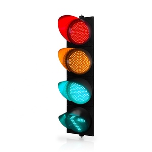 Feu de signalisation LED RGY à écran complet, flèche verte, 4 aspects, 300 mm, Semaforo - Product Image 1