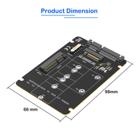 Adaptador de SSD M.2 NGFF MSATA a SATA 3.0 de 2.5 Pulgadas, Tarjeta Convertidora de SSD M2 SATA MSATA para PC y Laptop, Tarjetas Adicionales de hasta 6Gbps