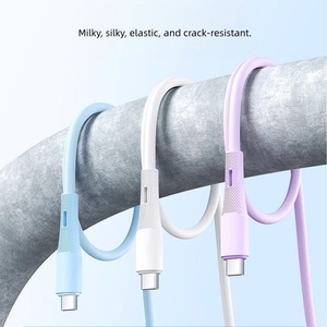 Cargador de Teléfono USB C con Cable Tipo C de 100 cm para Android e iOS, Banco de Energía Móvil de Silicona, Dispositivos Portátiles Compatibles, Precio de Fábrica - Product Image 6