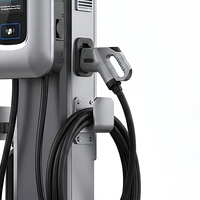 Borne de recharge rapide DC pour véhicules électriques, à une seule prise, montée au sol, pour parkings publics