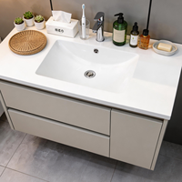 Lavabo de salle de bain de style marin, résistant aux chocs, pour usage domestique