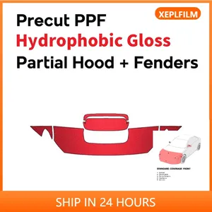 8.5MIL Precortado PPF <span class=keywords><strong>Película</strong></span> de protección de pintura DIY Kit de sujetador transparente para Subaru WRX STI <span class=keywords><strong>2015</strong></span>-2017 Espejos de guardabarros de capó parcial - Product Image 1