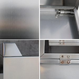 กล่องดับเพลิงสแตนเลสคุณภาพสูง ประตูคู่ ความจุ 4 กก. ตู้ดับเพลิงกันสนิมสำหรับสำนักงานห้างสรรพสินค้า - Product Image 6