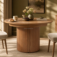 Ensemble de table à manger Transformer 5 pièces avec chaise et banc en chêne scandinave, panneau librement combinable, extensible jusqu'à 300 cm