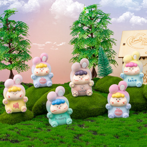 Yu Mo Craft - Juego de 6 Figuras de Resina Coleccionables Dudu Baby Flocked en Caja Sorpresa, Regalo para Niños - Product Image 3
