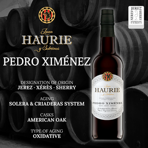 Vin de dessert 100% raisin Pedro Ximenez, PEDRO XIMENEZ HAURIE, 750ml, fabriqué en Espagne - Product Image 5