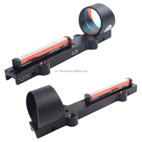 Optique Bravo pas besoin de batterie poids léger chasse tactique Fiber optique point rouge portée de visée 1x28 visant le tir en plein air
