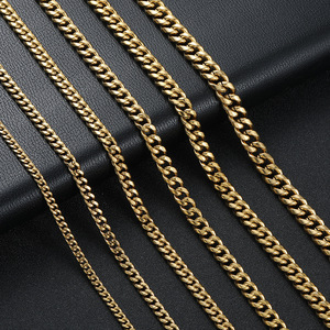 Haute qualité en acier inoxydable Miami chaîne cubaine collier à la mode hommes charme bijoux cadeau pour petits amis fête présente - Product Image 5