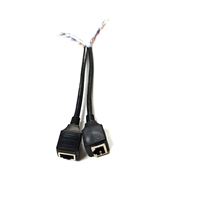 Prise femelle Rj45 à fil nu étamé câble de queue de cochon à extrémité ouverte Cat5 Cat5e Cat6 RJ45 câble LAN Ethernet RJ45 femelle