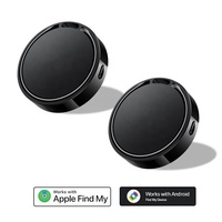 Traceur intelligent double système BT pour Apple Find My et Google Find My Device, mini traceur pour clés, portefeuille, animaux de compagnie, voiture
