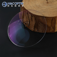 Lentilles optiques d'usine 1.56 invisibles à sommet rond transparent HMC, diamètre 70/28mm