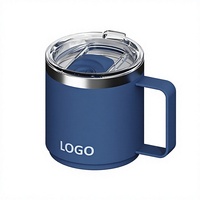 Mug isotherme sous vide de 10 oz en acier inoxydable 304 avec poignée, tasse minimaliste moderne pour la maison et le bureau