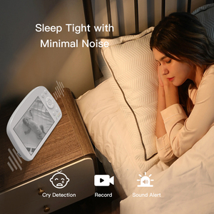 กล้องวงจรปิดไร้สาย WiFi ความละเอียด 720P HD สำหรับดูแลเด็ก พร้อมระบบตรวจจับเสียงร้องไห้ ระบบเสียงสองทาง หน้าจอ LCD 5.5 นิ้ว ควบคุมผ่านแอป Tuya - Product Image 3