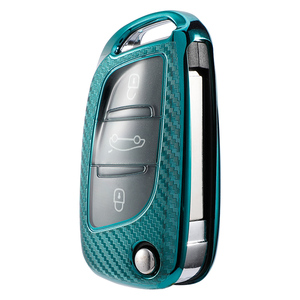 Coque souple en fibre de carbone TPU pour <span class=keywords><strong>Peugeot</strong></span> DS Citroen Versailles C5X Sega FT porte-clés porte-clés sac accessoire - Product Image 1
