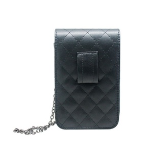 Women's Genuine Leather Crossbody <b>Waist</b> Purse Fashion Evening Clutch Mini Handbag with Detachable <b>Chain</b> Belt Bag Fanny Pack - Product Image 4