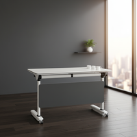 Meubles de formation pliables pour bureau, table pliante portable réglable avec roulettes, bureau et chaises pliables pour réunions et ordinateurs portables