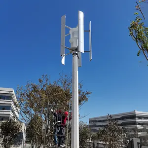 Nouvelle énergie éolienne verticale 3000w, bonne qualité, prix bon marché, matériau de la lame de l'éolienne avec aluminium