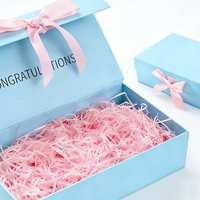Boîte d'emballage cadeau de luxe rigide magnétique recyclable avec logo personnalisé et couvercle à nœud papillon pour bougies, mariages et festivals (vente en gros)