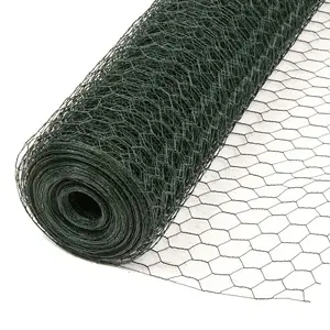 PVC coated chicken wire mesh galvanized hexagonal wire mesh chicken coop