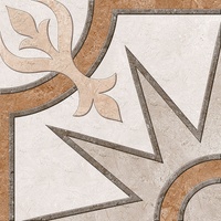 Carreaux de sol en céramique de luxe rectifiés super brillants 396x396mm/400x400mm, design attrayant, 8mm d'épaisseur, résistants aux acides