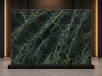 Dalle de marbre volcanique luxuriant polie pour plan de travail de cuisine, panneau mural TV, dessus de meuble de salle de bain, contour de cheminée, dessus de console, plateau de table