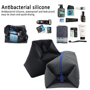 Custom Multifunction <b>Waterproof</b> <b>Silicone</b> Storage Bag High Precision Tolerance Unisex Travel Toiletry Bathroom Made in China - Product Image 2