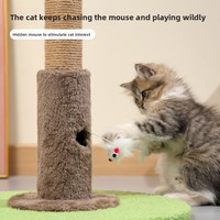 Nouvelle Arrivée Arbre à Chat Compact et Spacieux avec Griffoir en Sisal Anti-éclaboussures, Maison Confortable pour Chat et Mobilier de Jeu pour Chatons