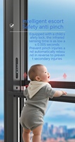 Ventana Corredera Automática Eléctrica T6 de Aleación de Aluminio, Horizontal, Insonorizada, Aislante Térmico y Resistente al Viento, para Exteriores, Hoteles y Salas de Estar