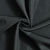 Nappe Ronde Noire en Polyester Tricoté Effet Lin pour Mariages, Hôtels et Banquets – Housse Décorative en Gros