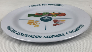 Assiette nutritionnelle Assiette pour enfants Assiette en fibre de bambou 100% mélamine pour enfants Repas d'équilibre avec légumes <span class=keywords><strong>riches</strong></span> en nutriments et vibrants - Product Image 6
