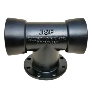 JSP ISO2531球墨铸铁双口三通带法兰分支DI管件法兰水球墨铸铁配件