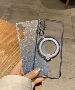 Recentemente popolare <span class=keywords><strong>Cover</strong></span> morbida viola gradiente per <span class=keywords><strong>Samsung</strong></span> Galaxy A15 custodia per telefono con supporto magnetico glitterato <span class=keywords><strong>trasparente</strong></span> - Product Image 3