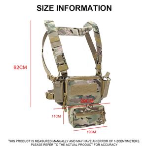 Gilet de combat tactique modulaire avec harnais de reconnaissance et pochette pour chargeurs - Product Image 2