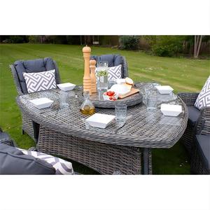 Set da pranzo in Rattan con balcone a 6 posti tavolo triangolare in Rattan <span class=keywords><strong>Lazy</strong></span> <span class=keywords><strong>Susan</strong></span> - Product Image 3