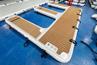 Plateforme flottante gonflable et quai pour piscine, plage, océan - Équipement de sports nautiques