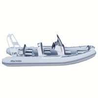 Bateau semi-rigide en aluminium de 5 m Achilles Hypalon pour 10 personnes avec cabine de luxe à toit rigide et structure en A pour patrouille, fournisseur chinois pour commandes en gros