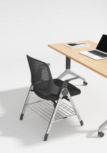 Silla plegable para sala de conferencias, silla de oficina de entrenamiento anidada apilable, silla de entrenamiento para silla escolar - Product Image 4